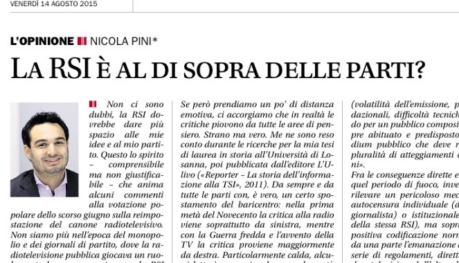 RSI sopra le parti?